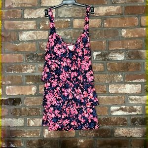 Shape Solver Floral Triple Tier Swim Dress,Size 10,NWT